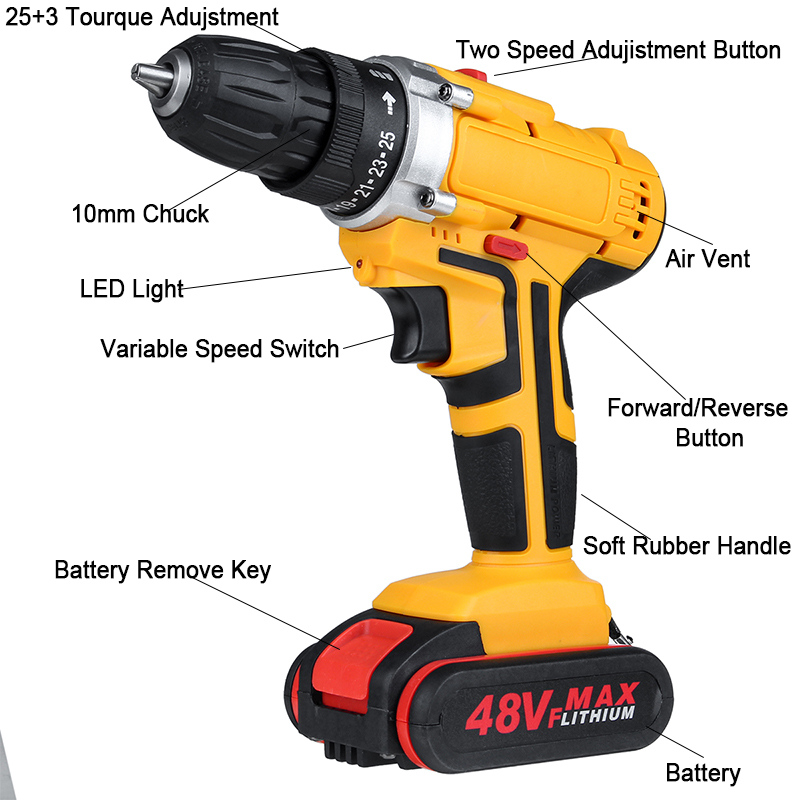48V-1300mAh-Cordless-Electric-Drill-253-Gear-Electric-Screw-Driver-Drill-With-1-Or-2-Battery-1595597-7