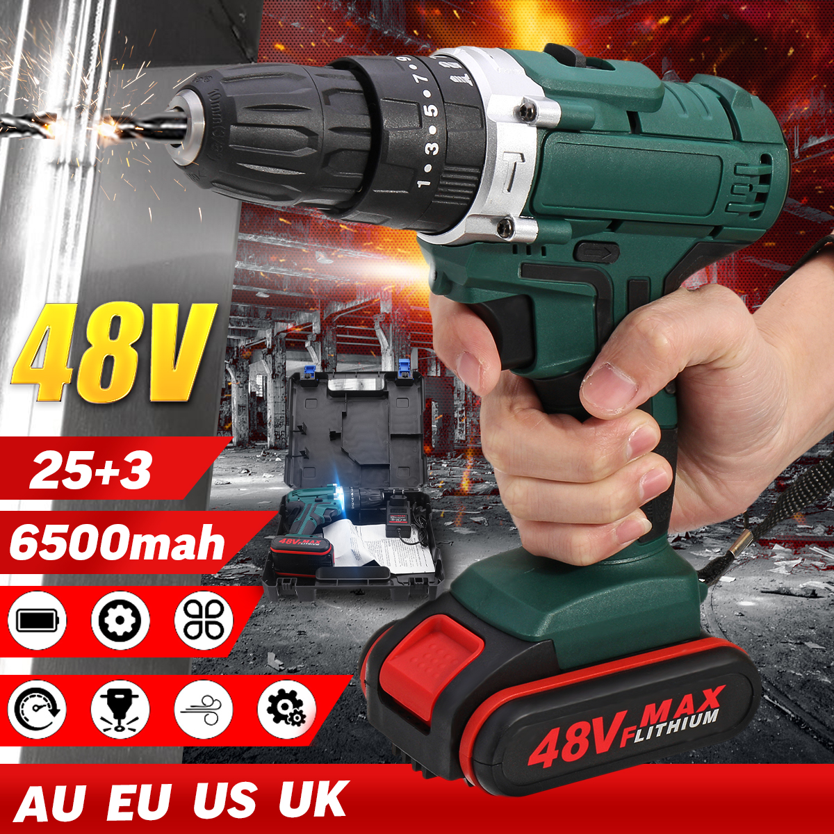 48V-2-Speed-Power-Drills-Cordless-Electric-Drill-6500mAh-253-Torque-Drilling-Tool-1553638-1