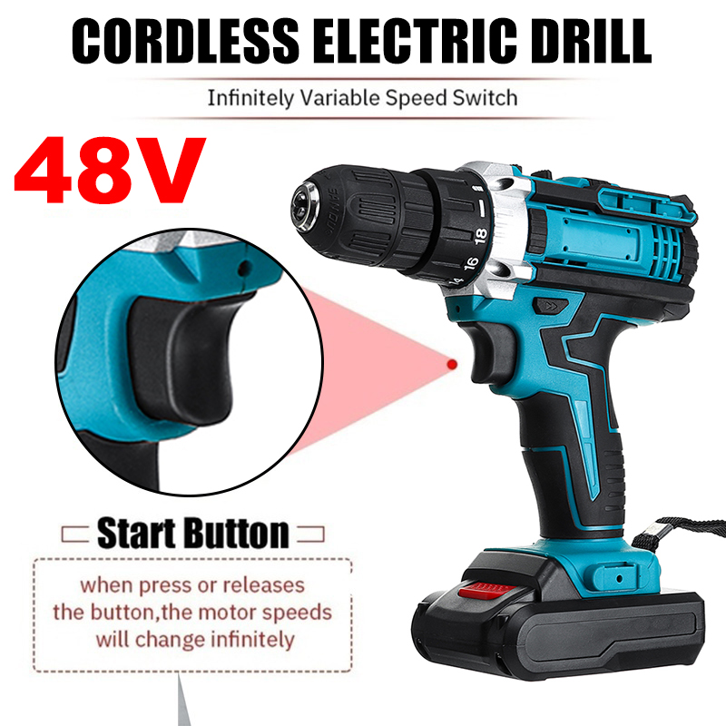48V-Electric-Drill-Driver-Power-Drills-W-1-Or-2-Battery-LED-Light-18--2-Speed-ForwardReverse-switch-1621870-5