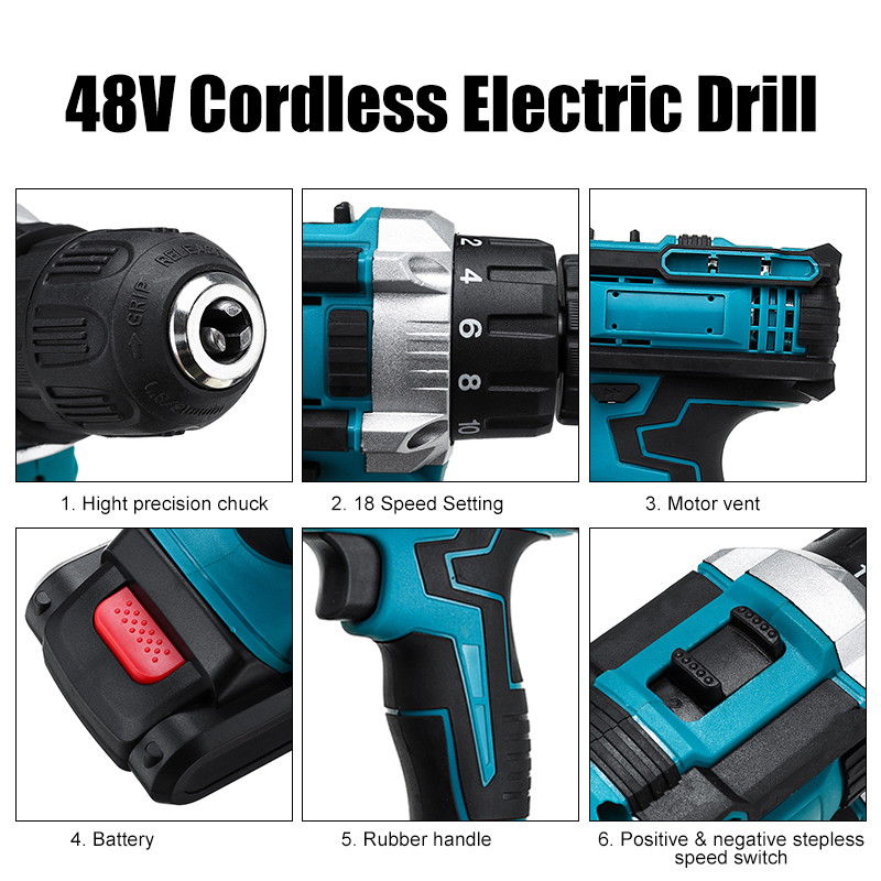 48V-Electric-Drill-Driver-Power-Drills-W-1-Or-2-Battery-LED-Light-18--2-Speed-ForwardReverse-switch-1621870-10