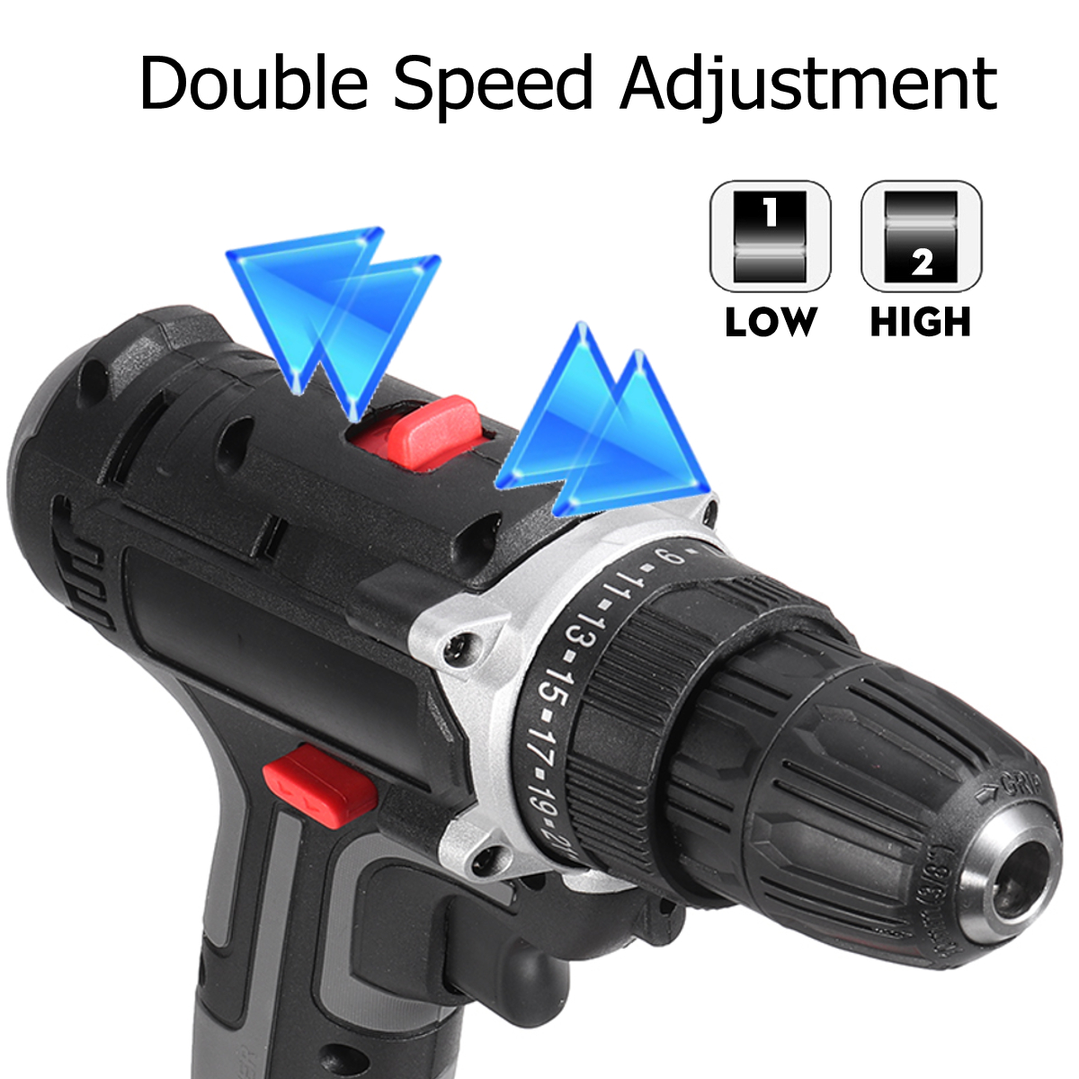 520Nm-48V-Cordless-Electric-Drill-Driver-38-Chuck-Rechargeable-Power-Drill-W-2pcs-Battery-1752199-5