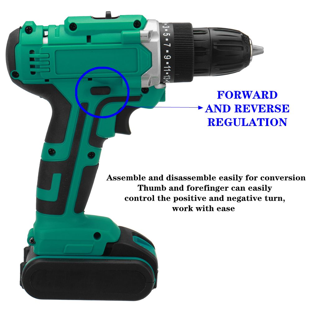 6000mAh-48V-Electric-Drill-Dual-Speed-Rechargeable-Power-Tool-W-12pc-Battery-1758347-11