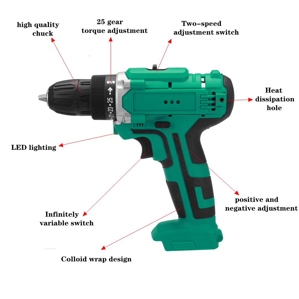 6000mAh-48V-Electric-Drill-Dual-Speed-Rechargeable-Power-Tool-W-12pc-Battery-1758347-12