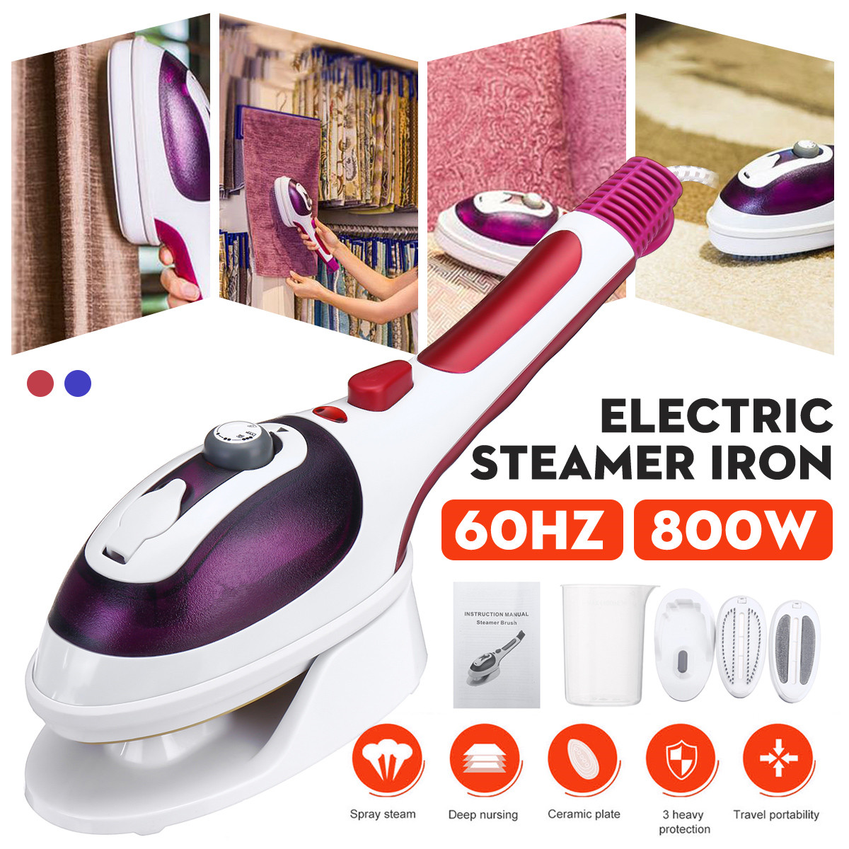 800W-Multifunctional-Iron-Clothes-Fabric-Garment-Steamer-Hand-Held-For-Home-Travel-1816485-1
