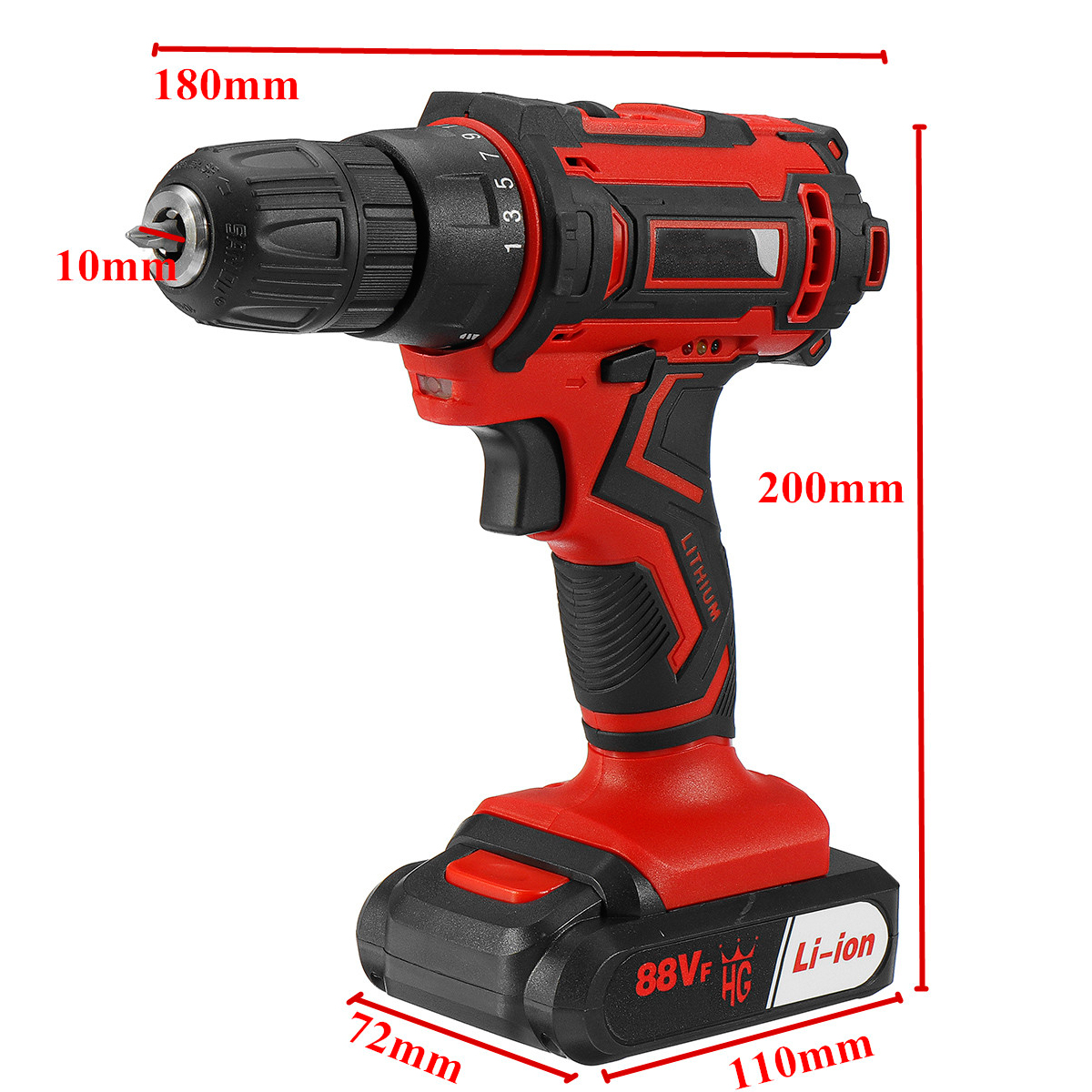 88VF-Cordless-Electric-Drill-Driver-251-Gears-Rechargeable-Screwdriver-W-12pcs-Battery--LED-Working--1847800-8