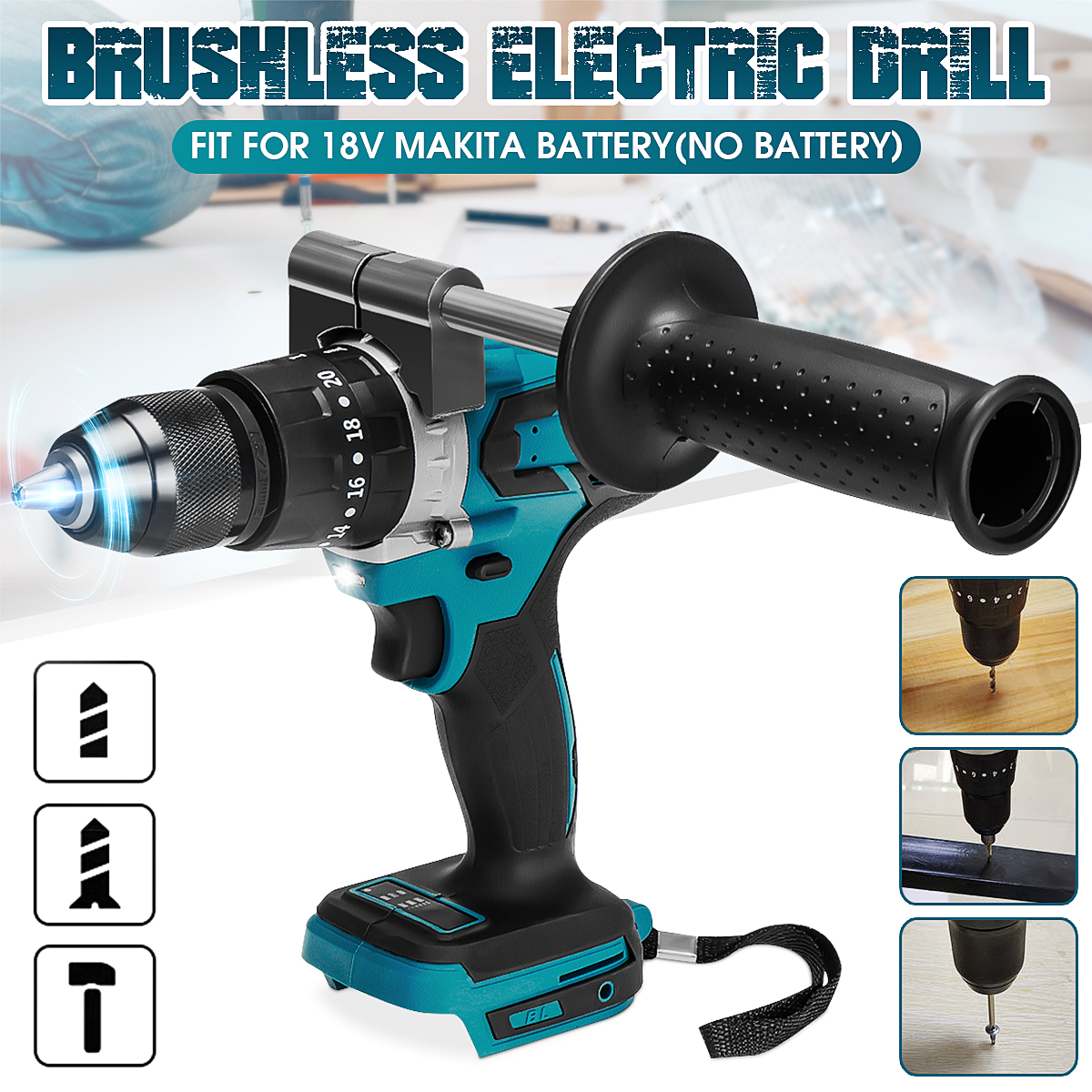 Brushless-Electric-Drill-20-Torque-520NM-Cordless-Screwdriver-13mm-Chuck-Power-Drill-for-Makita-18V--1801609-1