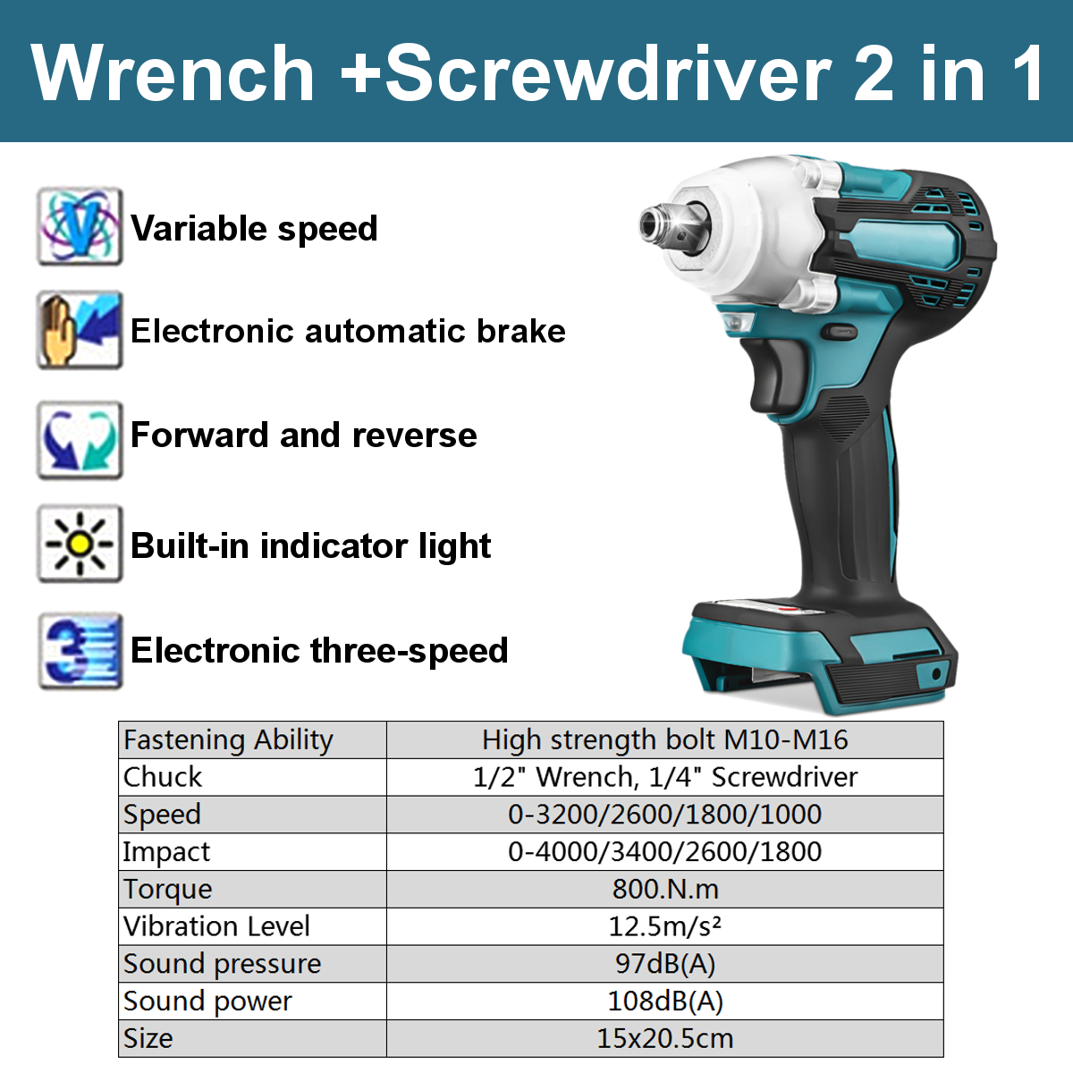 DTW300-2-in1-18V-800Nm-Li-Ion-Brushless-Cordless-12quot-Electric-Wrench-14quotScrewdriver-Drill-Repl-1854869-5