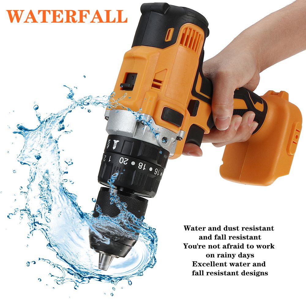 Dual-Speed-Brushed-Impact-Drill-13mm-Chuck-Rechargeable-Electric-Screwdriver-for-Makita-18V-Battery-1759775-10