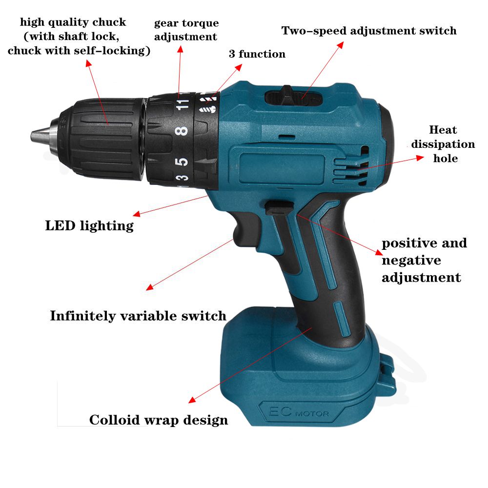 Dual-Speed-Brushless-Impact-Electric-Drill-1013mm-Chuck-Rechargeable-Electric-Screwdriver-for-Makita-1759780-14