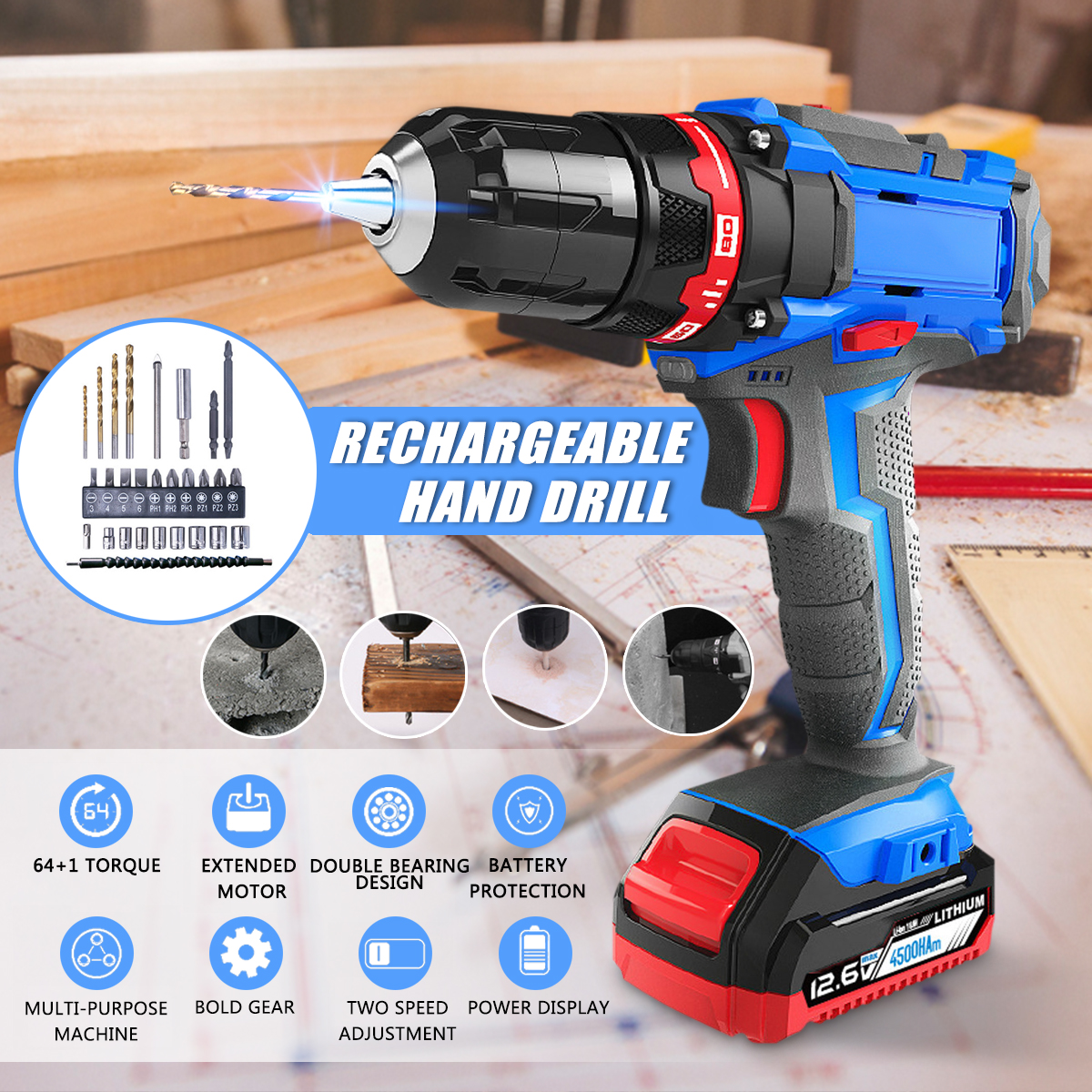 Profession-Dual-Speed-Power-Drill-Cordless-Electric-Screwdriver-with-27Pcs-Accessories-1374968-1