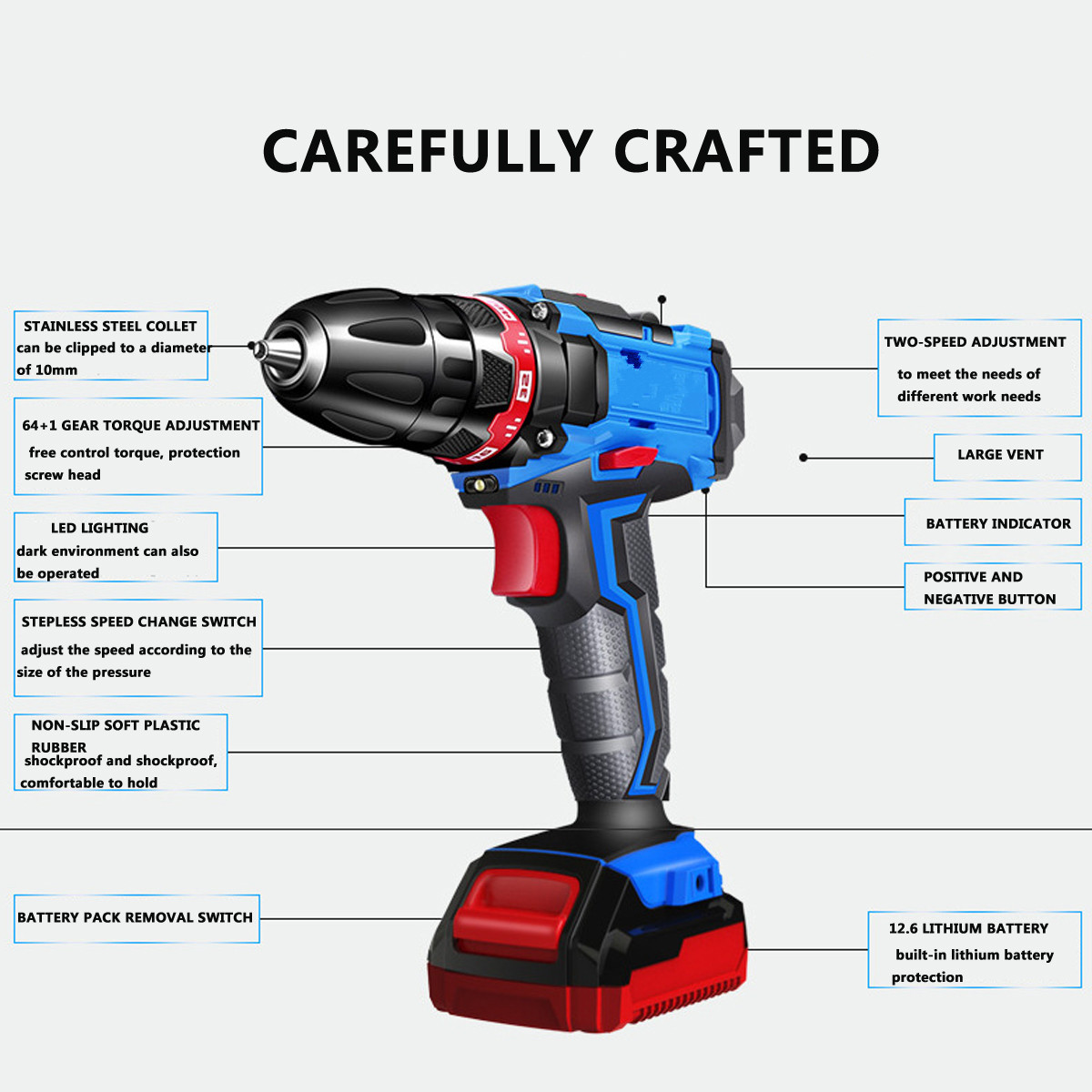Profession-Dual-Speed-Power-Drill-Cordless-Electric-Screwdriver-with-27Pcs-Accessories-1374968-4