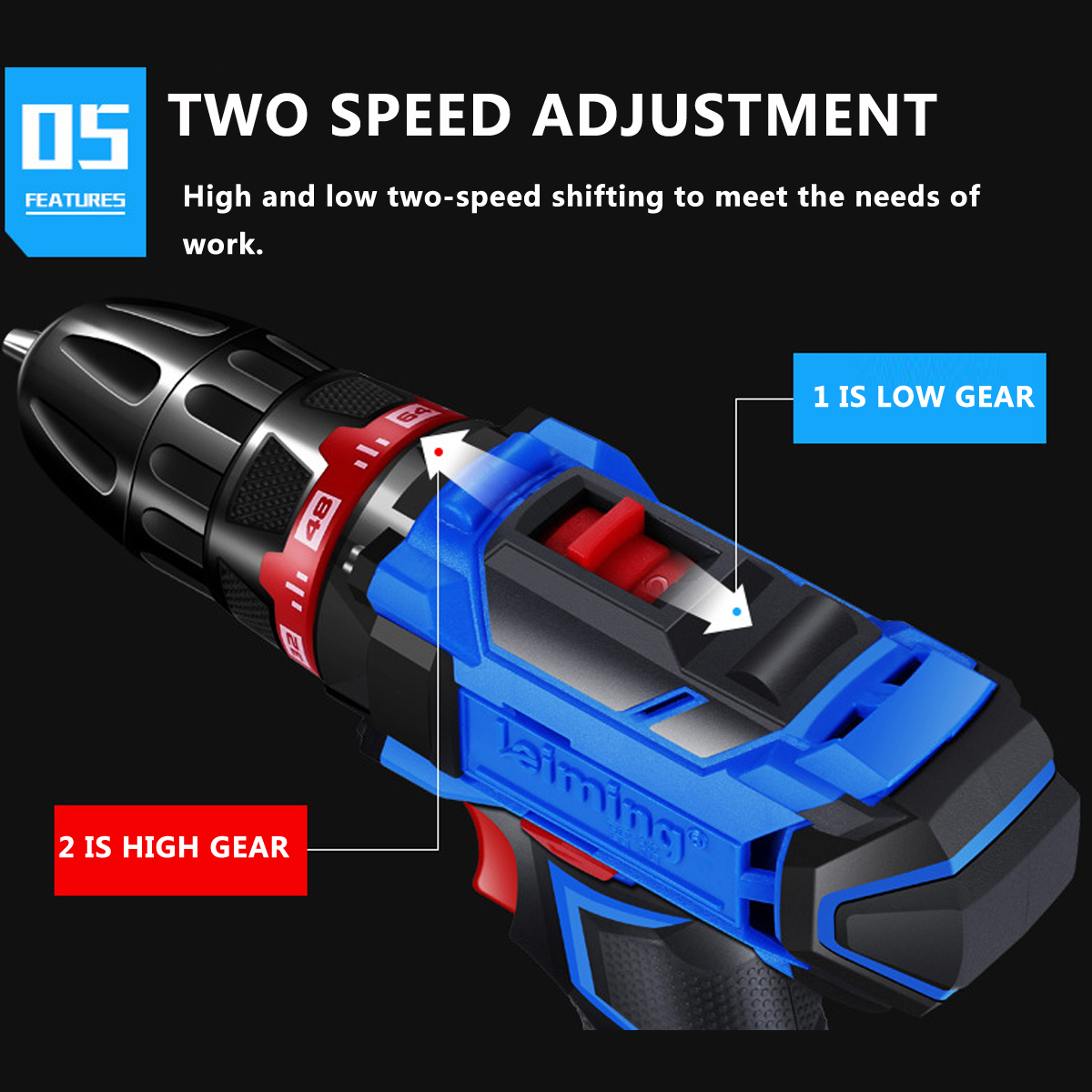 Profession-Dual-Speed-Power-Drill-Cordless-Electric-Screwdriver-with-27Pcs-Accessories-1374968-9