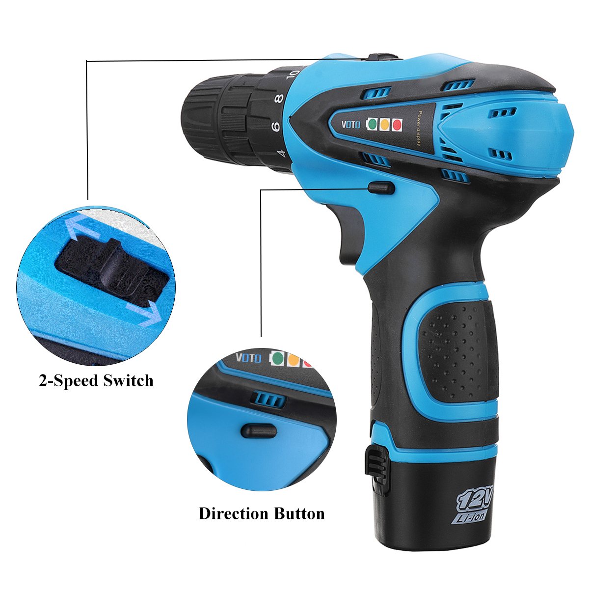 VOTO-12V-Cordless-Power-Drill-Driver-Screw-2-Speed-Lithium-ion-Electric-Screwdriver-with-Battery-1289387-6