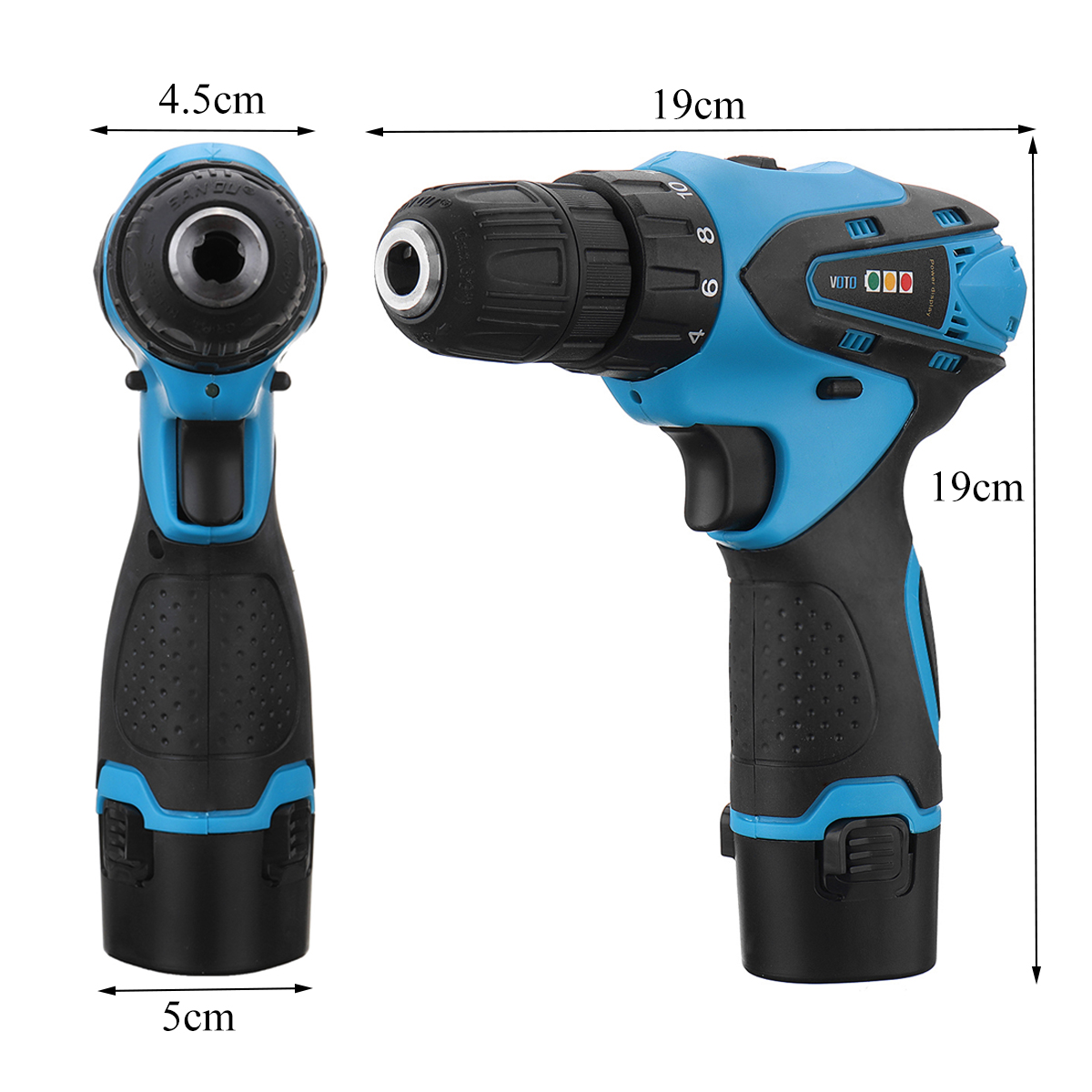 VOTO-12V-Cordless-Power-Drill-Driver-Screw-2-Speed-Lithium-ion-Electric-Screwdriver-with-Battery-1289387-9