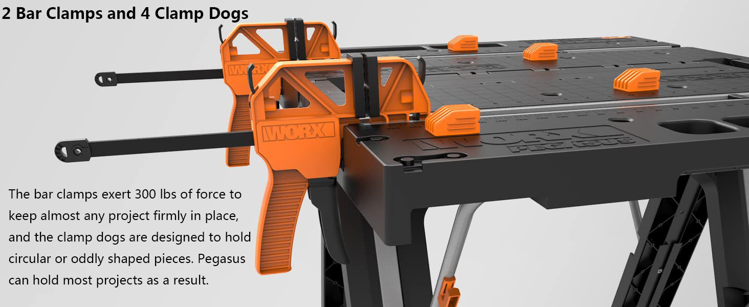 WORX-WX051-Multi-Function-Work-Table-Foldable-Sawhorse-Sawing-Table-with-Quick-Clamps-1826061-4