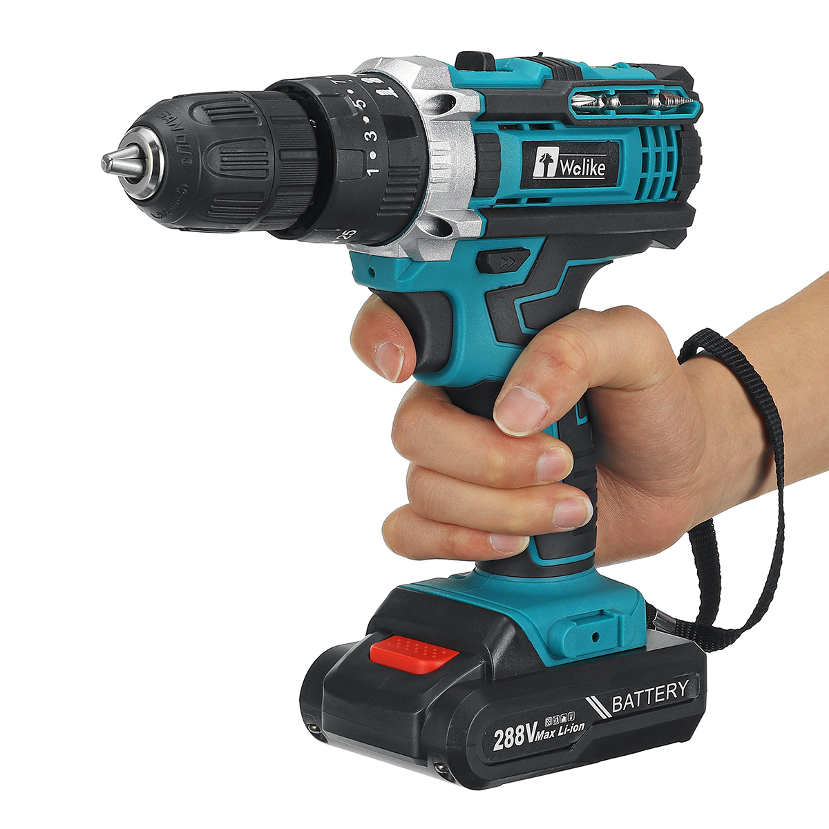 Wolike-288VF-10mm-Electric-Drill-253-Torque-Adjustment-Switch-Stepless-Speed-W1pc2pc-Battery-AUEUUS--1931063-9
