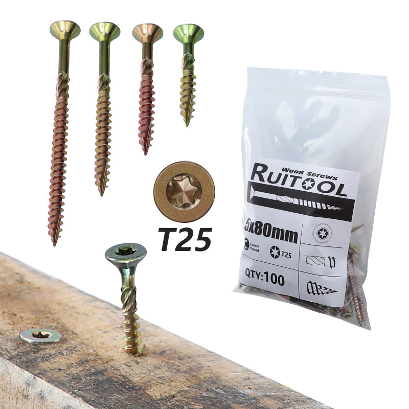 100Pcs-35456080mm-Woodworking-Pocket-Hole-Screws-T25-Torx-Self-Tapping-Screws-Deck-Screw-Wood-Bindin-1711244-1