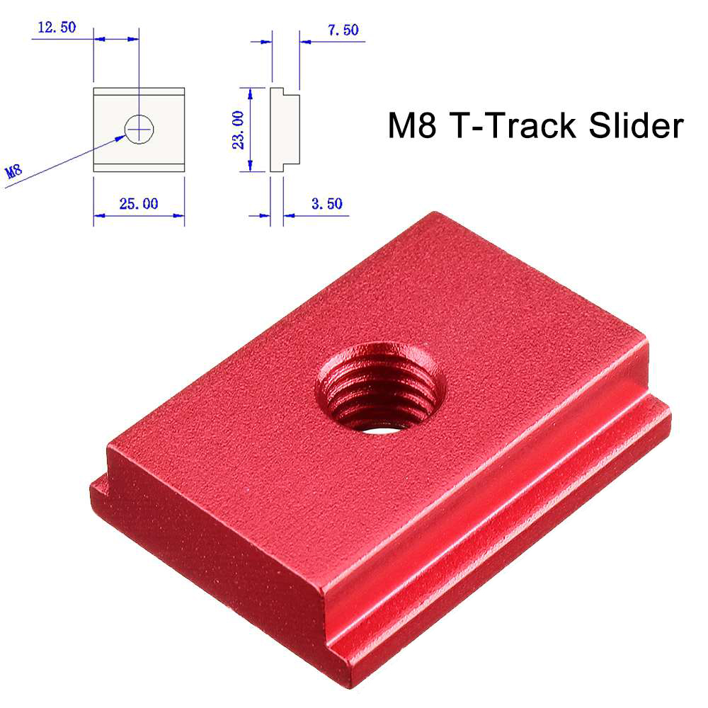 10Pcs-25mm-M8-Aluminum-Alloy-Woodworking-T-Slot-Nut-Dedicated--T-Shaped-Slider-For-T-Track-Woodworki-1853980-10