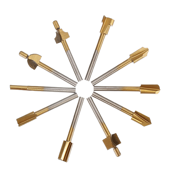 10Pcs-3mm-Titanium-Coated-HSS-Router-Bit-Set-3mm-Shank-Burr-Rotary-File-Wood-Milling-Cutter-Tool-1194519-3