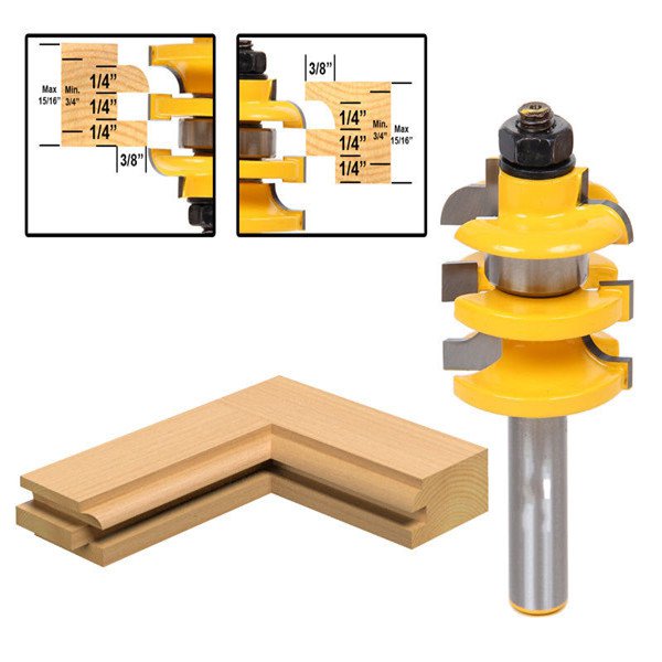 12-Inch-Shank-Stacked-Rail-and-Stile-Router-Bit-Wood-Working-Tool-1086841-2