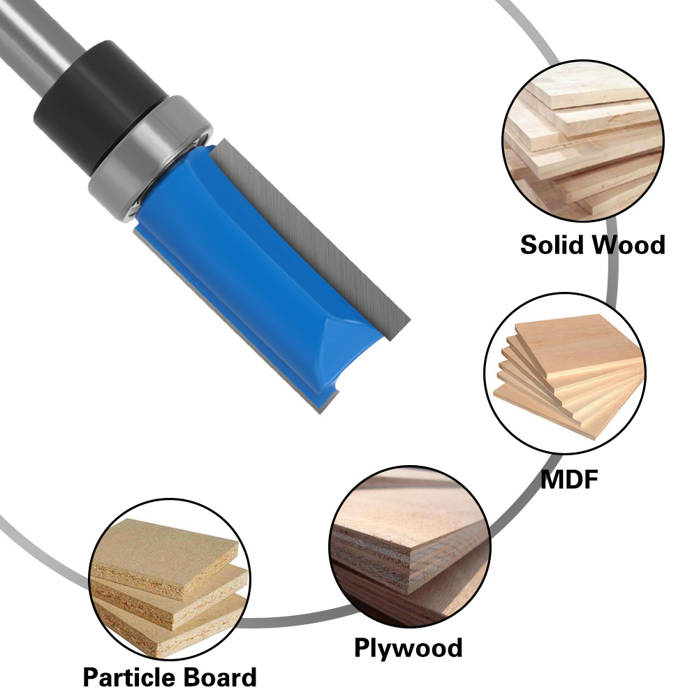 14inch6mm-Shank-Flush-Trim-Router-Bit-Pattern-Bit-Top-Bottom-Bearing-Blade-Template-Wood-Milling-Cut-1812513-2