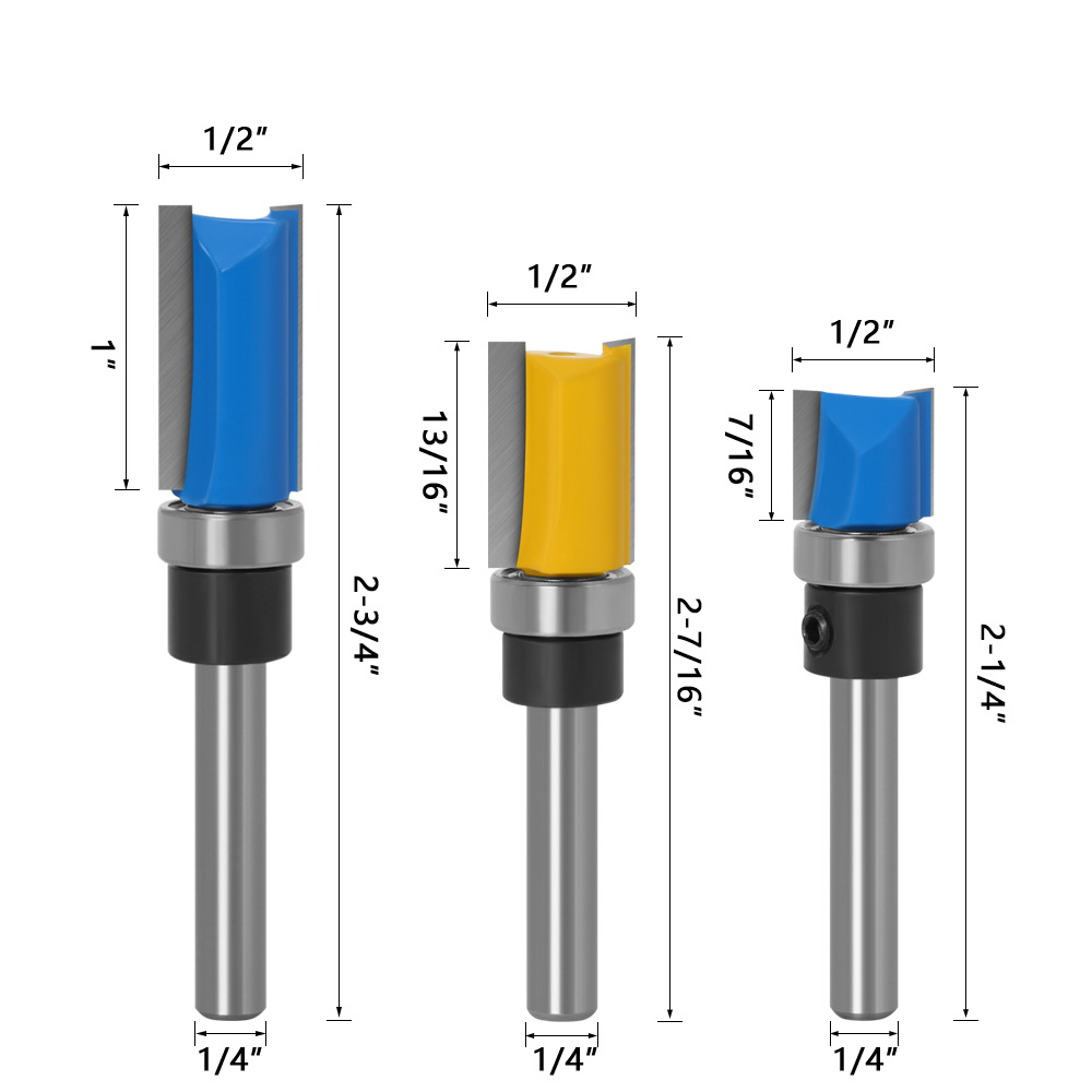 14inch6mm-Shank-Flush-Trim-Router-Bit-Pattern-Bit-Top-Bottom-Bearing-Blade-Template-Wood-Milling-Cut-1812513-3