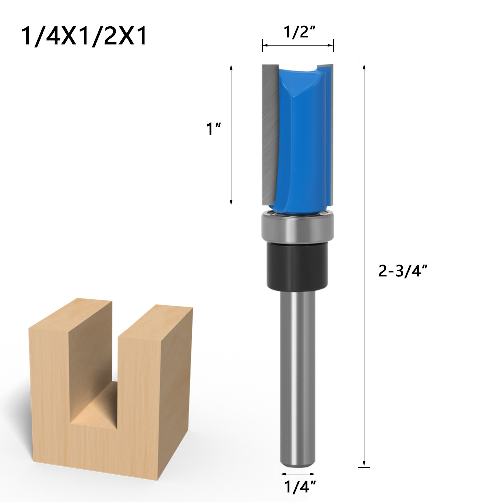 14inch6mm-Shank-Flush-Trim-Router-Bit-Pattern-Bit-Top-Bottom-Bearing-Blade-Template-Wood-Milling-Cut-1812513-6