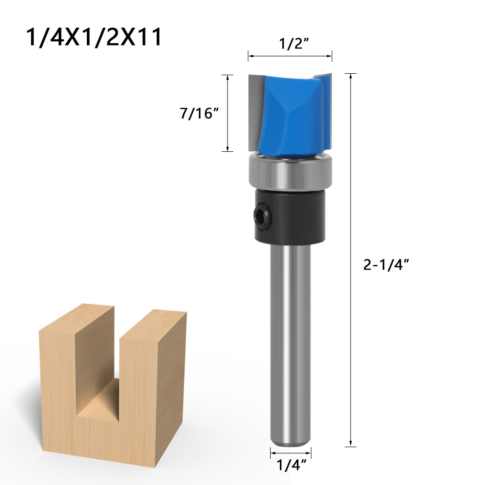 14inch6mm-Shank-Flush-Trim-Router-Bit-Pattern-Bit-Top-Bottom-Bearing-Blade-Template-Wood-Milling-Cut-1812513-8