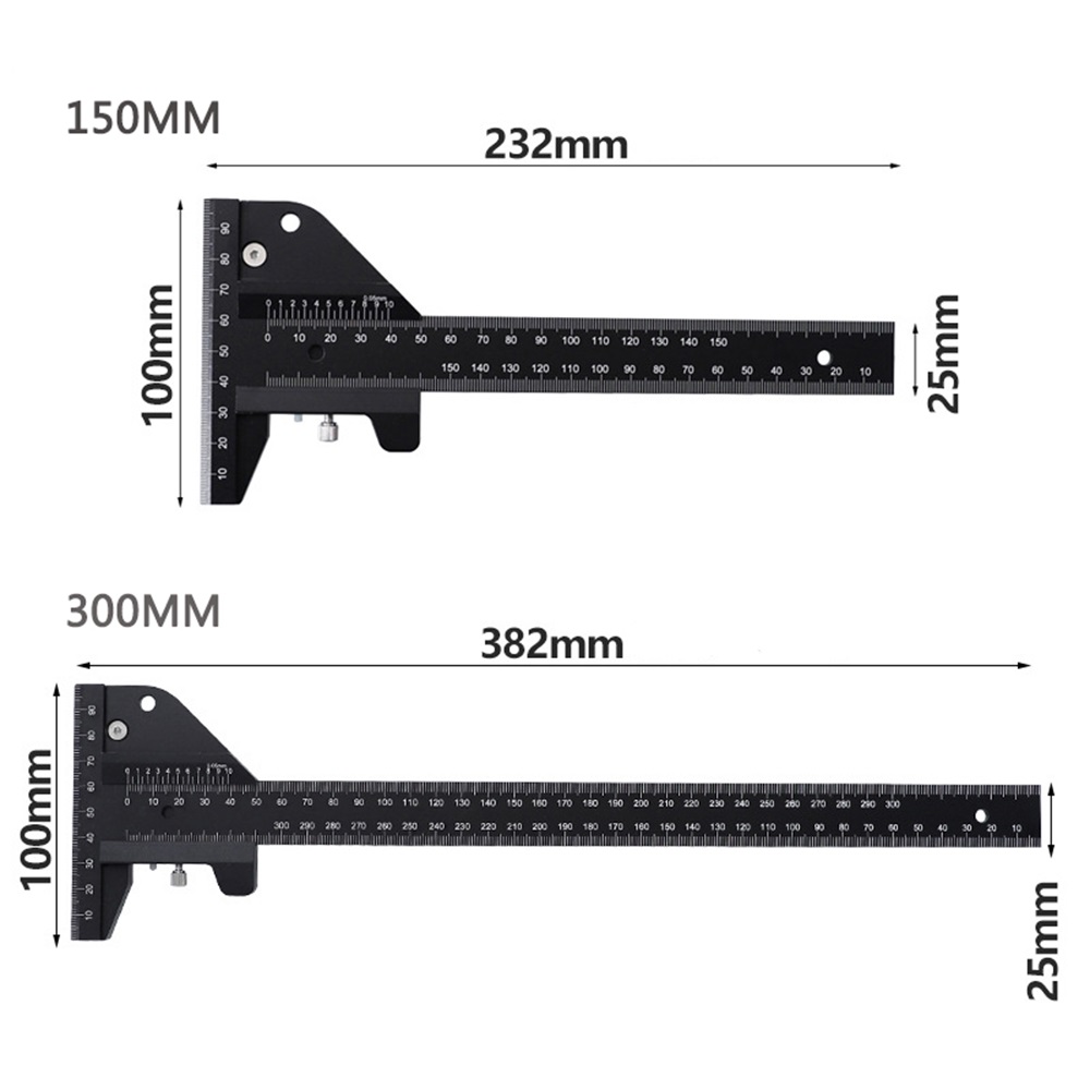 150300mm-Aluminum-Alloy-T-Type-Line-Drawing-Device-Multi-Function-Depth-Vernier-Ruler-Woodworking-Ru-1856125-7