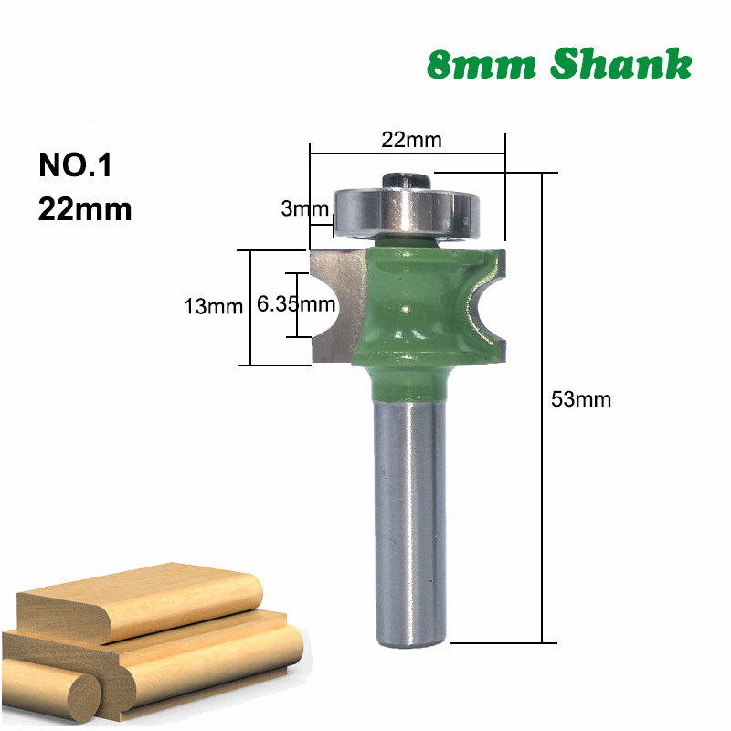 15PCS-8mm-Shank-Bullnose-Half-Round-Bit-Endmill-Router-Bits-Wood-2-Flute-Bearing-Woodworking-Tool-Mi-1815132-4