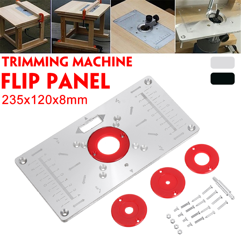 235X120X8mm-Trimming-Machine-Flip-Panel-Woodworking-Router-Table-Insert-Plate-1685944-1