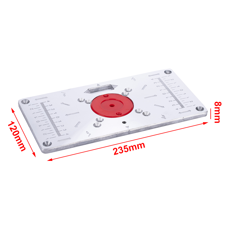 235X120X8mm-Trimming-Machine-Flip-Panel-Woodworking-Router-Table-Insert-Plate-1685944-10