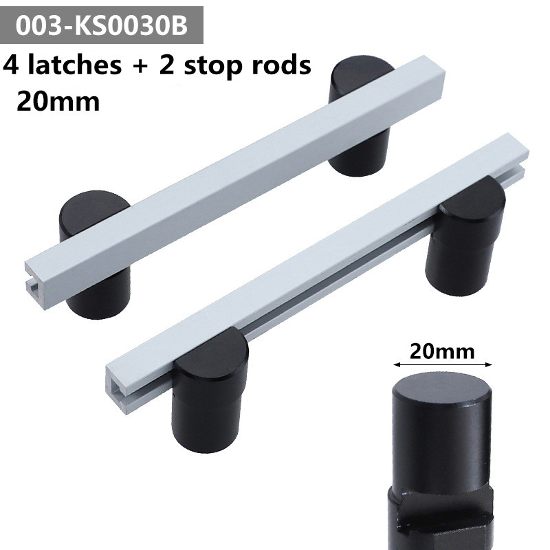 2Pack-Aluminum-Alloy-Workbench-Planing-Stop-Board-Woodworking-Table-Baffle-Plate-Quick-Release-Limit-1859647-2