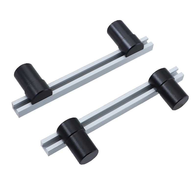 2Pack-Aluminum-Alloy-Workbench-Planing-Stop-Board-Woodworking-Table-Baffle-Plate-Quick-Release-Limit-1859647-5