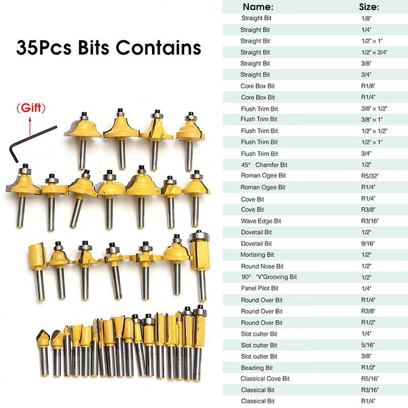 35pcs-14-Inch-Router-Bit-Set-Tungsten-Carbide-Woodworking-Cutter-Rotary-Tool-1265361-3