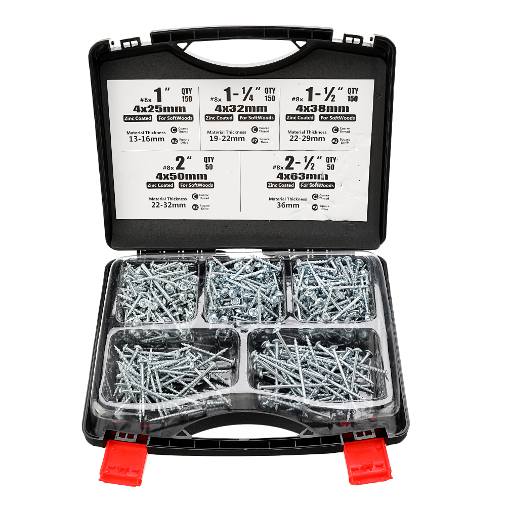 552PCS-Self-Tapping-Pocket-Hole-Screws-Kit-SQ2-Square-Driver-2532385063mm-Screws-with-Screwdriver-Bi-1671522-1