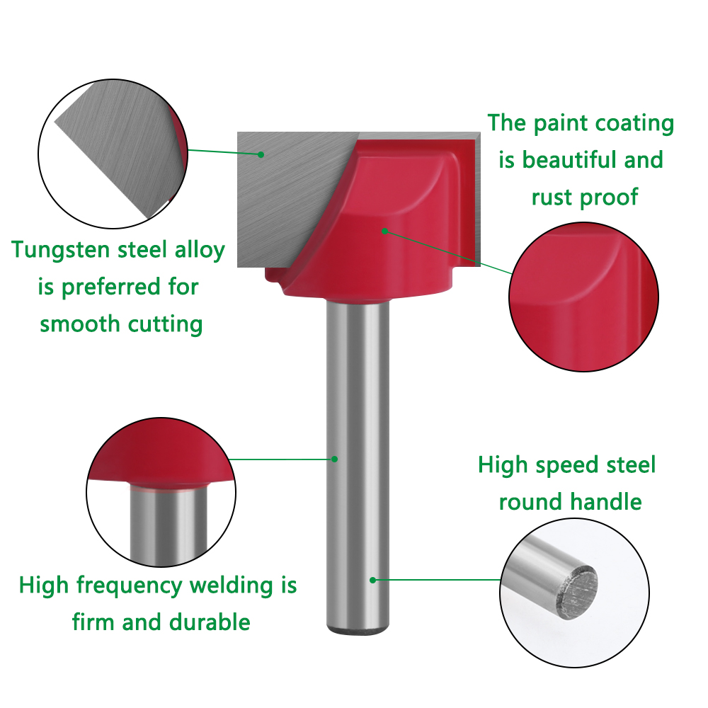 6pcs-6mm-Carbon-steel-Router-Bit-Shank-Surface-Planing-Bottom-Cleaning-Wood-Milling-CNC-Cutter-Engra-1927159-8