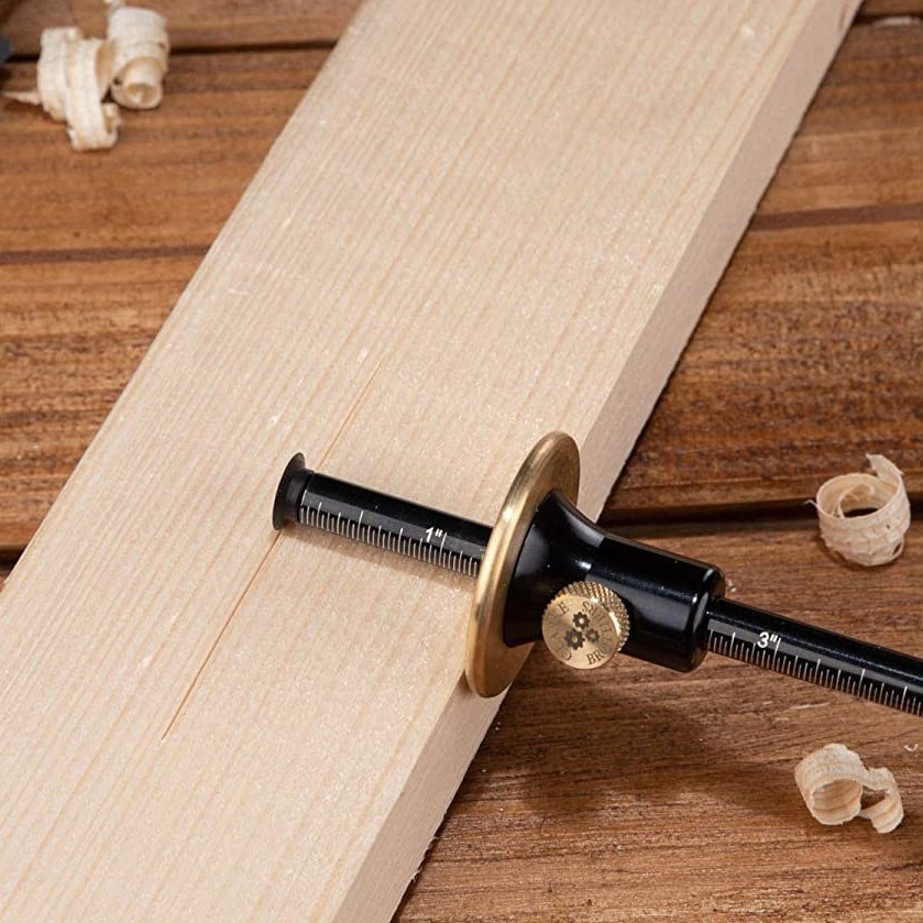 8-inch203mm-Stainless-Steel-and-Brass-Wheel-Marking-Gauge-with-Imperial-and-Metric-Scale-Woodworking-1869812-4