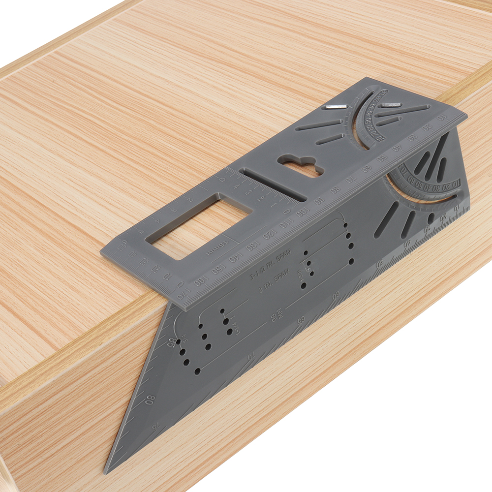 ABS-Plastic-Woodworking-0-170mm-T-Ruler-45-90-Degree-Angle-Ruler-Multifunctional-Marking-Protractor--1545923-3