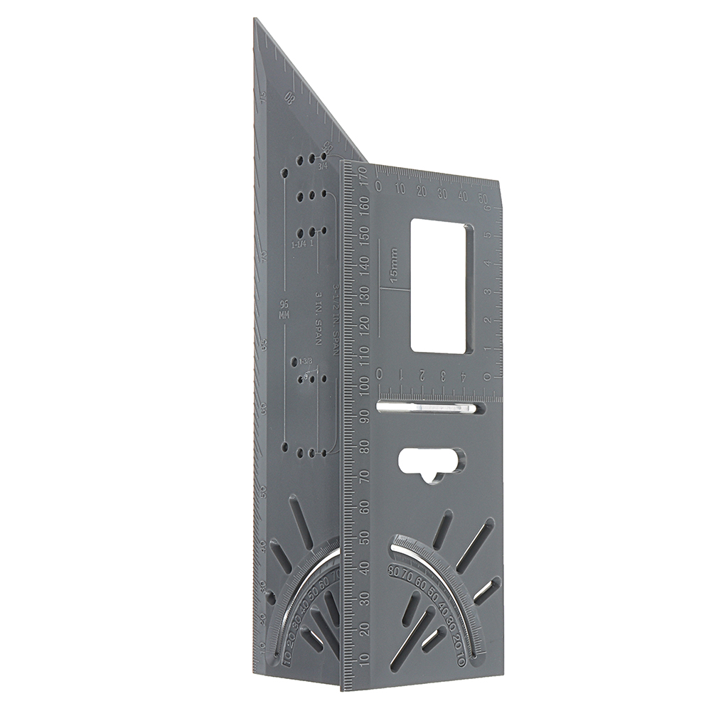 ABS-Plastic-Woodworking-0-170mm-T-Ruler-45-90-Degree-Angle-Ruler-Multifunctional-Marking-Protractor--1545923-4