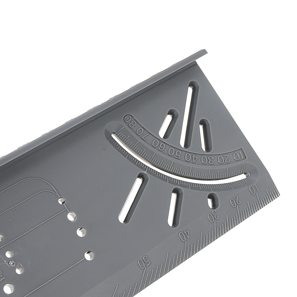 ABS-Plastic-Woodworking-0-170mm-T-Ruler-45-90-Degree-Angle-Ruler-Multifunctional-Marking-Protractor--1545923-10