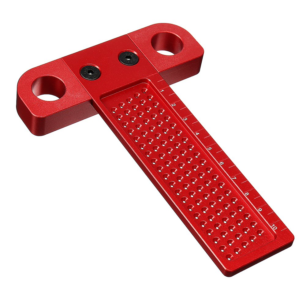 Aluminium-Alloy-T-100-Hole-Positioning-Metric-Measuring-Ruler-100mm-Woodworking-T-Squares-Marking-Ru-1542787-1