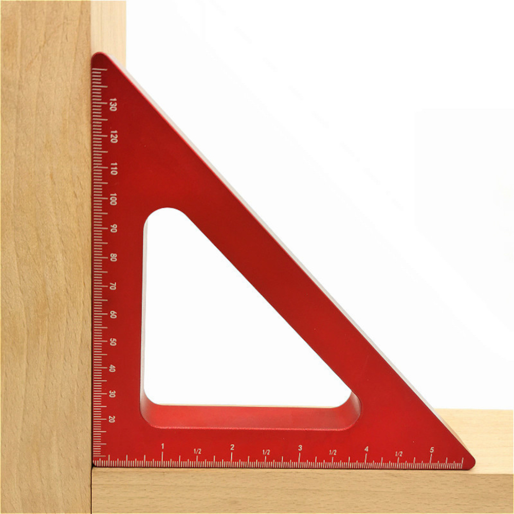 Aluminum-Alloy-45-Degree-Angle-Ruler-Inch-Metric-Triangle-Ruler-Carpenter-Workshop-Woodworking-Squar-1807649-12