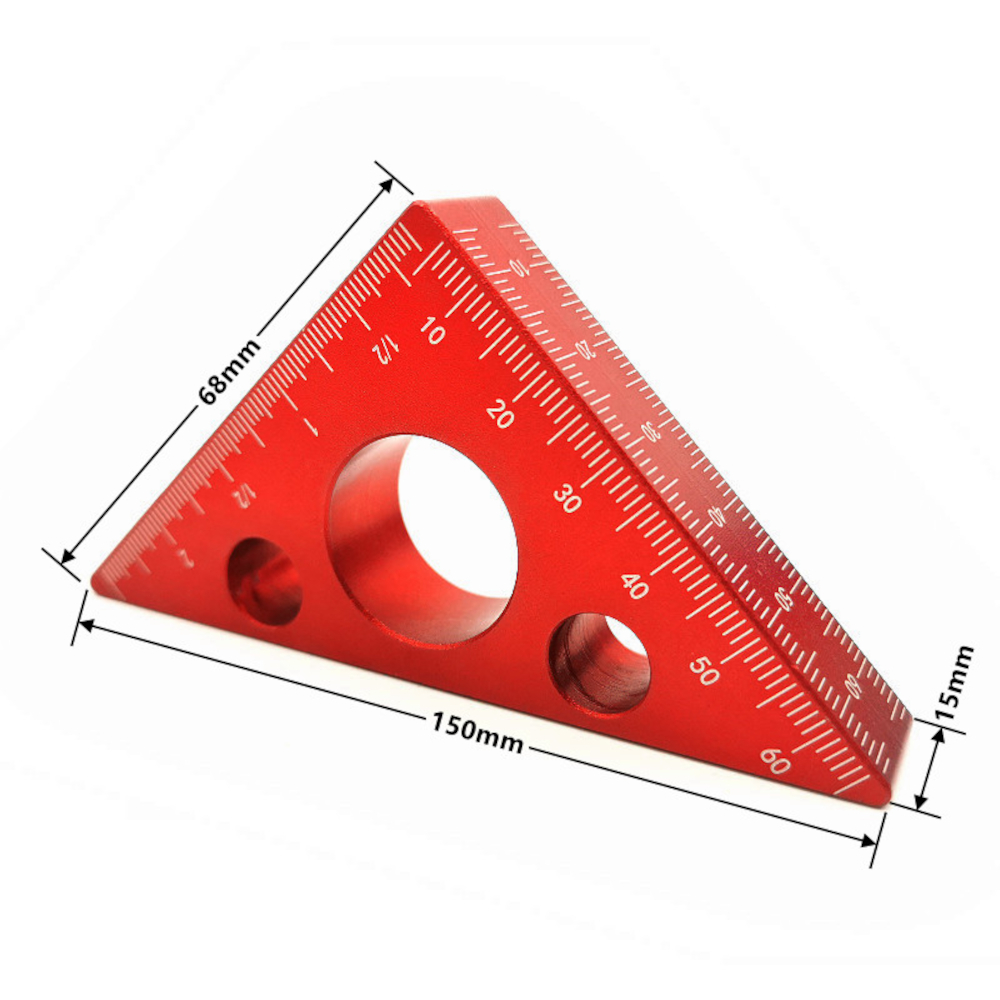 Aluminum-Alloy-45-Degree-Angle-Ruler-Inch-Metric-Triangle-Ruler-Carpenter-Workshop-Woodworking-Squar-1807649-7