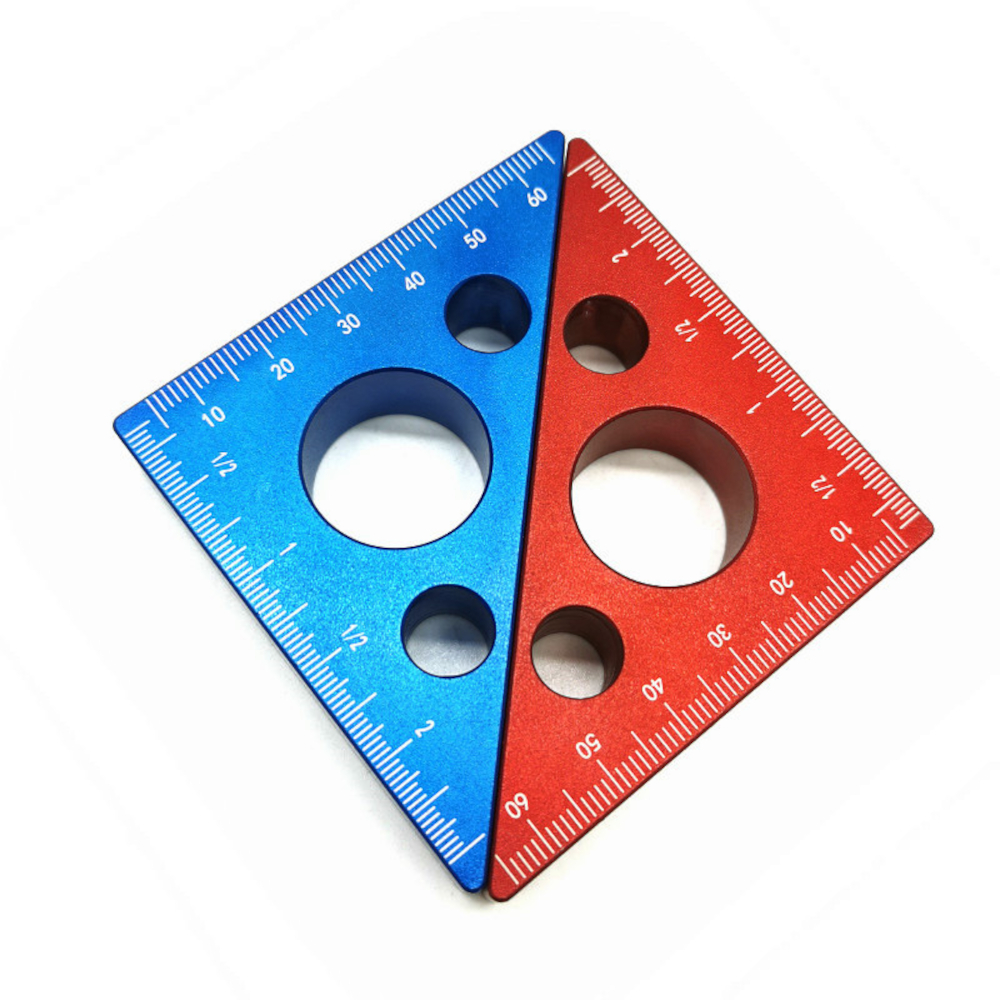 Aluminum-Alloy-45-Degree-Angle-Ruler-Inch-Metric-Triangle-Ruler-Carpenter-Workshop-Woodworking-Squar-1807649-9