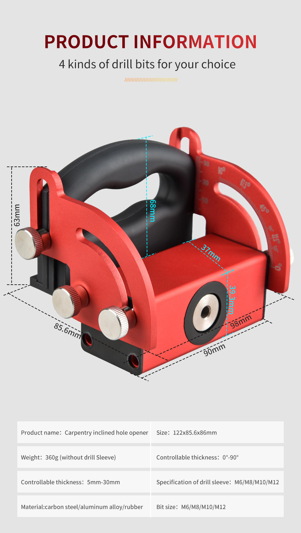 Aluminum-Alloy-Woodworking-Pocket-Hole-Jig-Oblique-Hole-Locator-Punch-locator-Wood-Board-Splicing-In-1889843-13