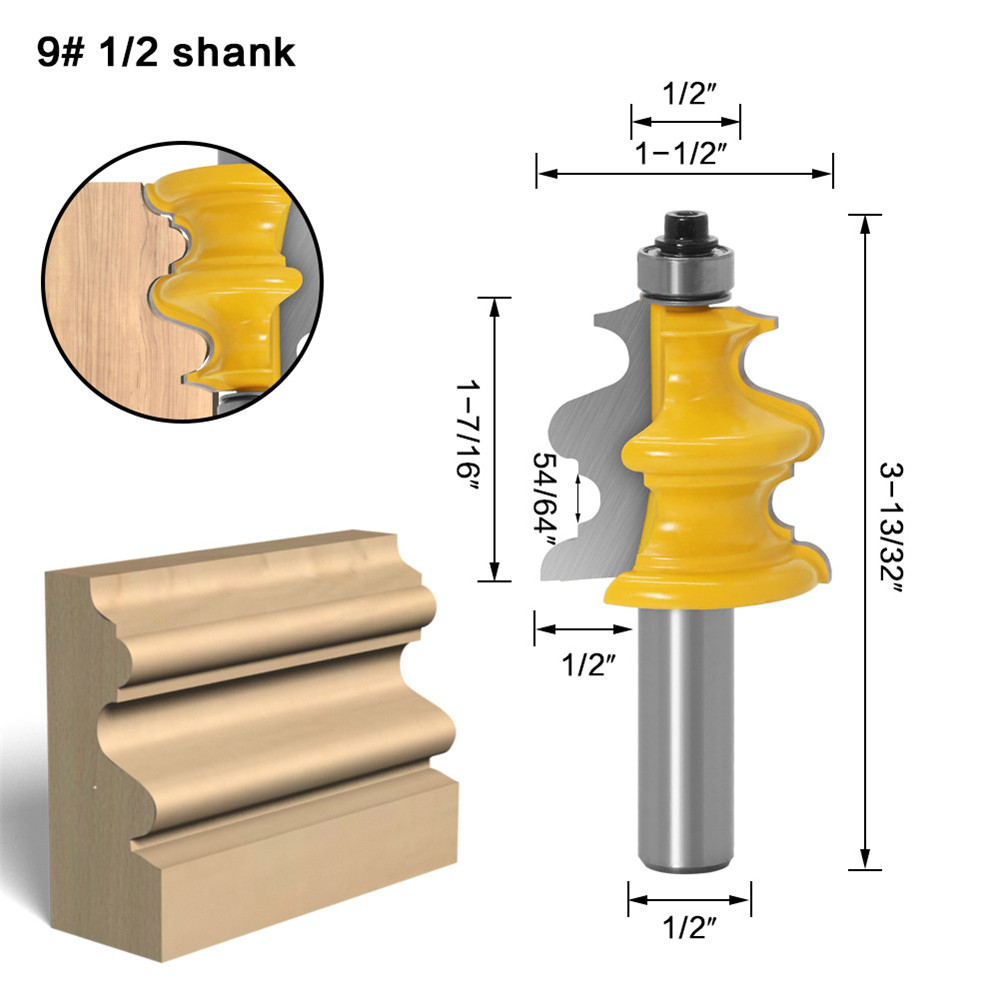 Drillpro-10-Piece-12-Inch-Shank-Architectural-Molding-Router-Bit-Set-Door-Picture-Frame-Molding-Rout-1751573-11