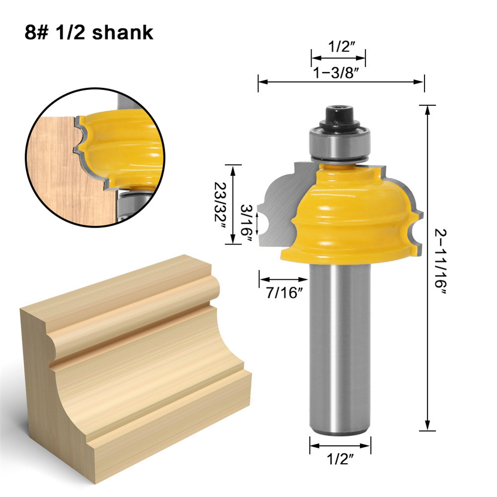 Drillpro-10-Piece-12-Inch-Shank-Architectural-Molding-Router-Bit-Set-Door-Picture-Frame-Molding-Rout-1751573-10