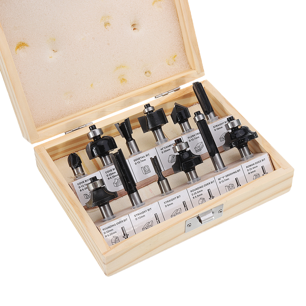 Drillpro-12pcs-8mm--Shank-Tungsten-Carbide-Router-Bit-Set-With-Wooden-Case-Woodworking-Cutter-1574587-1