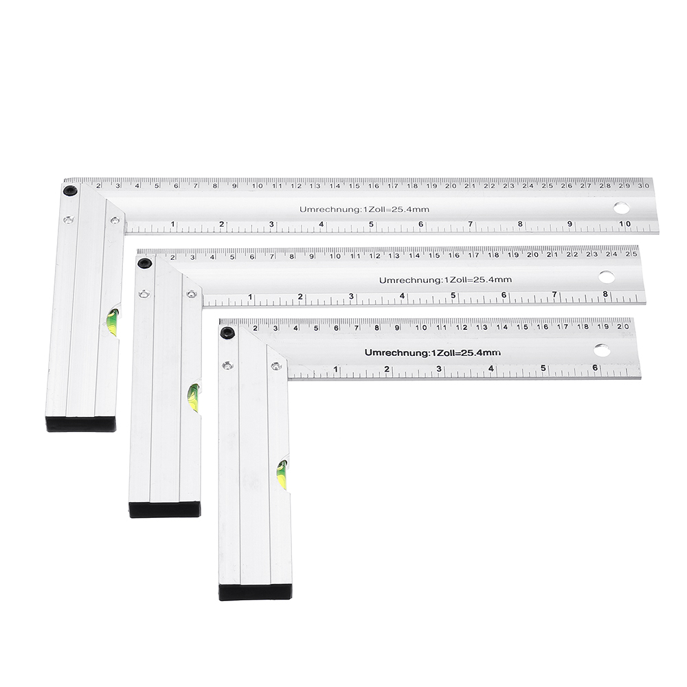 Drillpro-200250300mm-90-Degree-Angle-Ruler-Aluminum-Seat-Woodworking-Ruler-With-Horizontal-Tube-1350971-2